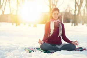 Meditation in the snow