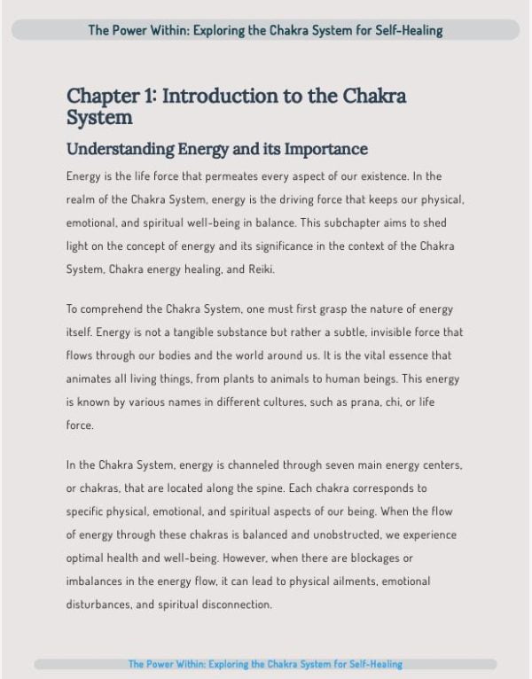 The Power Within: Exploring the Chakra System for Self-Healing