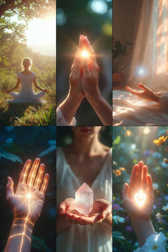 Person meditating outdoors, practicing mindfulness and relaxation.